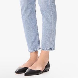 SAM EDELMAN Black Rodney Leather Ballet Flat Size 8